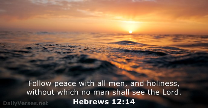 Hebrews 12:14