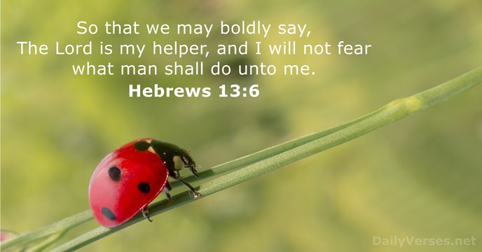 Hebrews 13:6