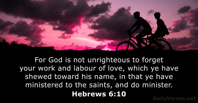 Hebrews 6:10