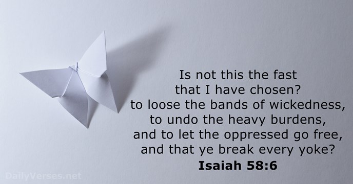 Isaiah 58 6 Bible Verse KJV DailyVerses