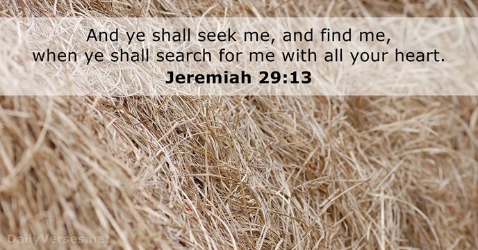 Jeremiah 29:13