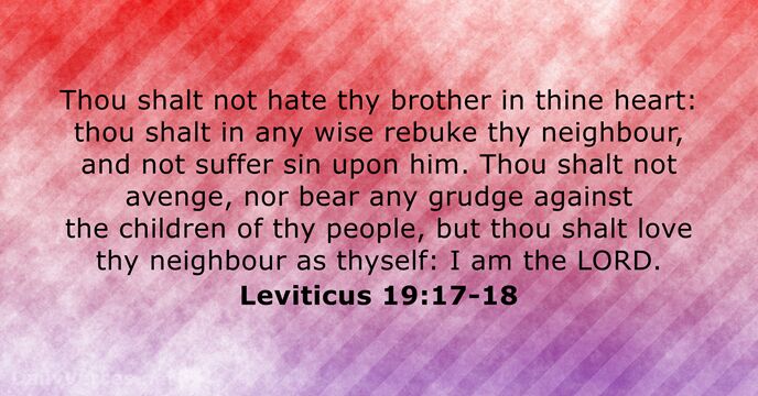 Leviticus 19:17-18