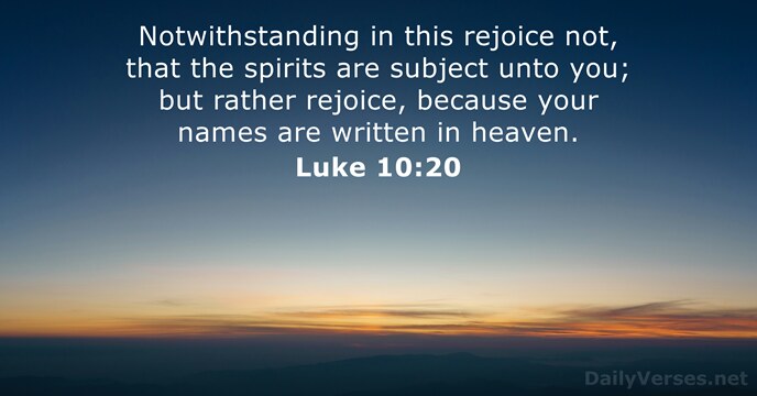 Luke 10:20