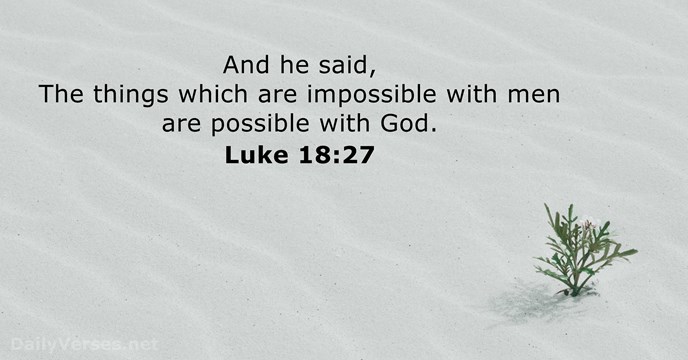 Luke 18:27