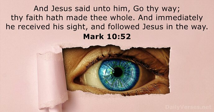 Mark 10:52