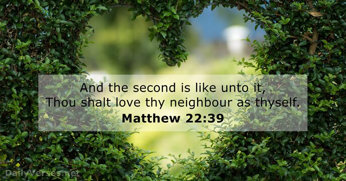 Matthew 22:39