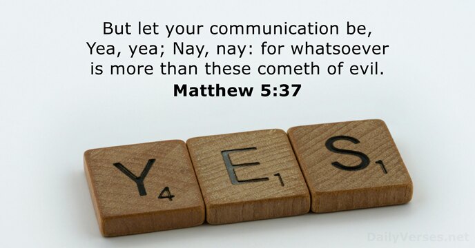 Matthew 5:37