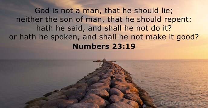 Numbers 23:19