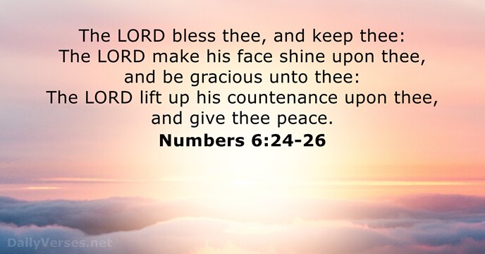 Numbers 6:24-26