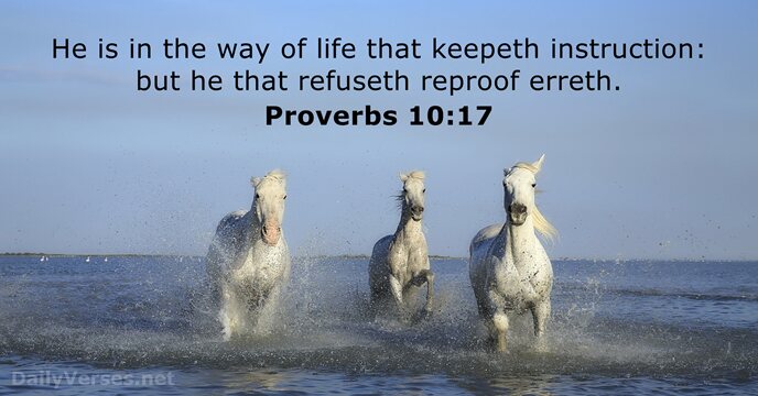 Proverbs 10:17