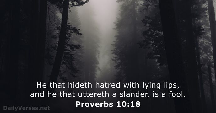 Proverbs 10:18