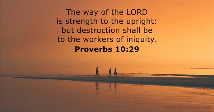 Proverbs 10:29