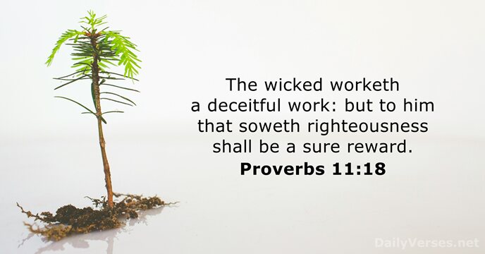 Proverbs 11:18