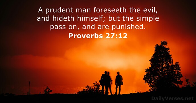 Proverbs 27:12