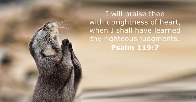 Psalm 119:7