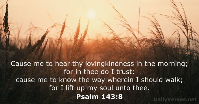 Psalm 143:8