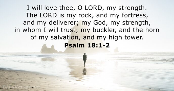 I will love thee, O LORD, my strength. The LORD is my… Psalm 18:1-2
