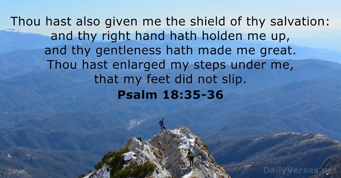 Psalm 18:35-36