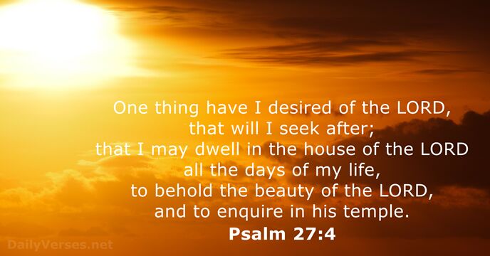 Psalm 27 4 Bible Verse KJV DailyVerses