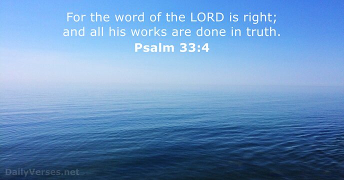 Psalm 33:4