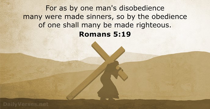 Romans 5:19 - Bible verse (KJV) - DailyVerses.net