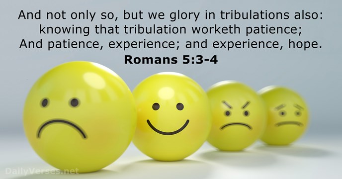 Romans 5 3 4 Bible Verse KJV DailyVerses