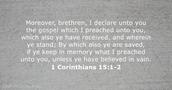 1 Corinthians 15:1-2