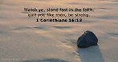 1 Corinthians 16:13