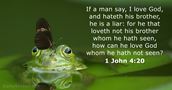 1 John 4:20