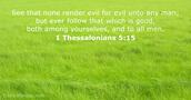 1 Thessalonians 5:15