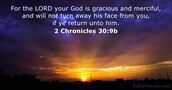 2 Chronicles 30:9b