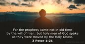 2 Peter 1:21