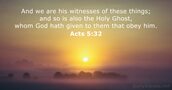 Acts 5:32