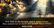 Acts 5:42