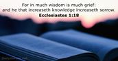 Ecclesiastes 1:18