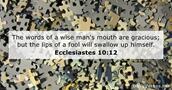 Ecclesiastes 10:12