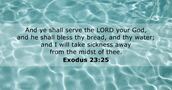 Exodus 23:25