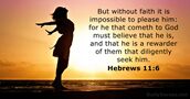 Hebrews 11:6