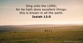 Isaiah 12:5