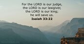 Isaiah 33:22