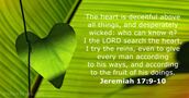 Jeremiah 17:9-10