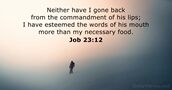 Job 23:12