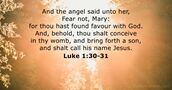 Luke 1:30-31