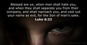 Luke 6:22