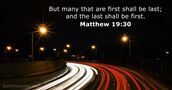 Matthew 19:30