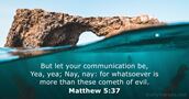 Matthew 5:37