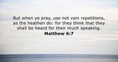 Matthew 6:7