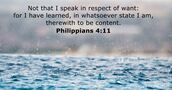 Philippians 4:11