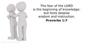 Proverbs 1:7
