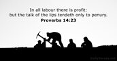 Proverbs 14:23
